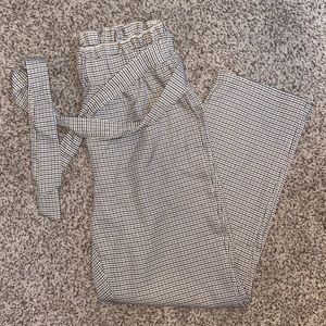 High waisted tie pants